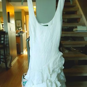 Size 12 Ralph Lauren Dress Linen White